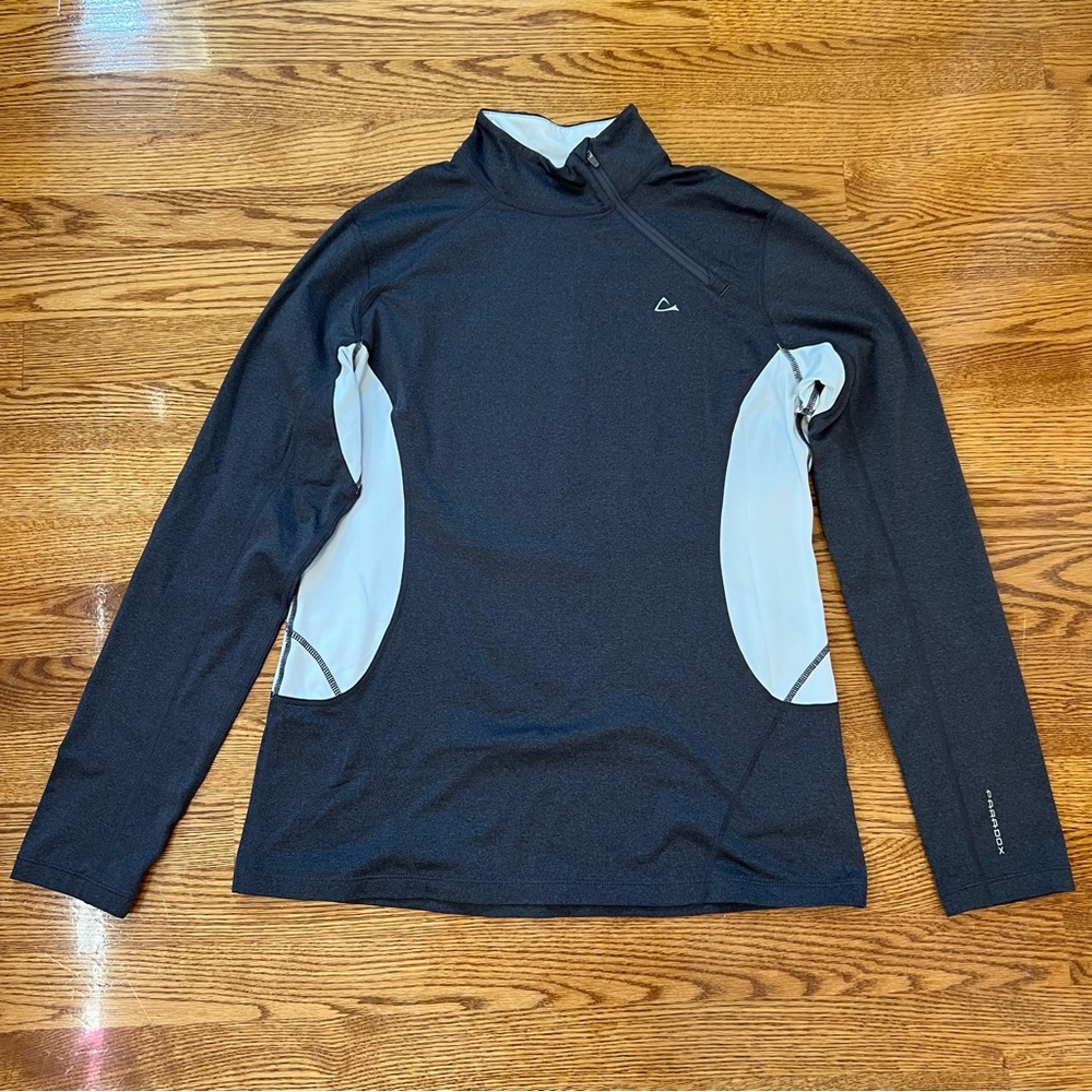 Paradox Grey 1/4 Zip Base Layer Longsleeve - Picture 1 of 14